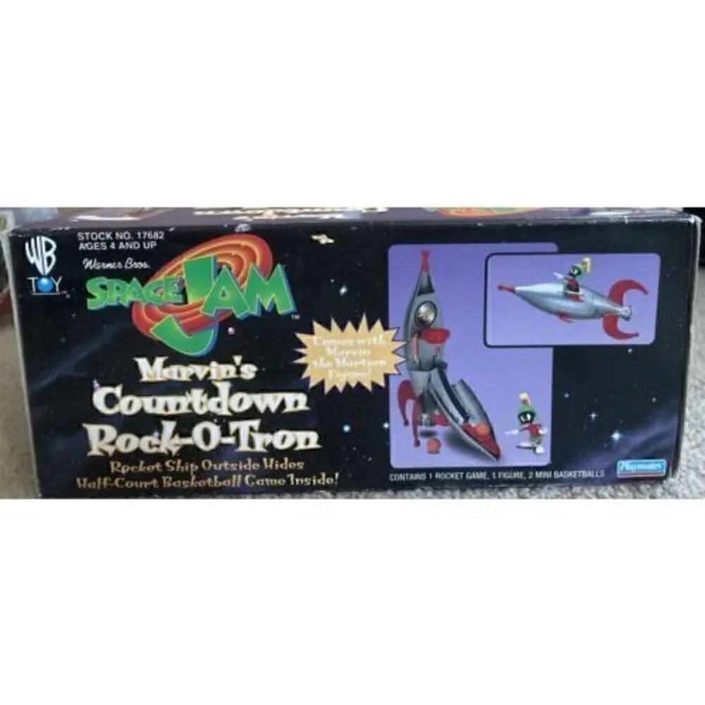 1996 PLAYMATES SPACE JAM - MARVIN’S COUNTDOWN ROCK-O-TRON PLAYSET - NEW In Box - Picture 2 of 12
